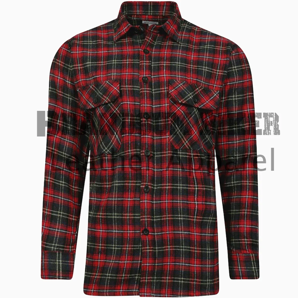men’s red check shirtstylish casual & smart plaid shirt for everyday wear