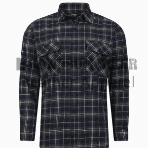 men’s navy brown check shirt stylish casual & smart plaid shirt