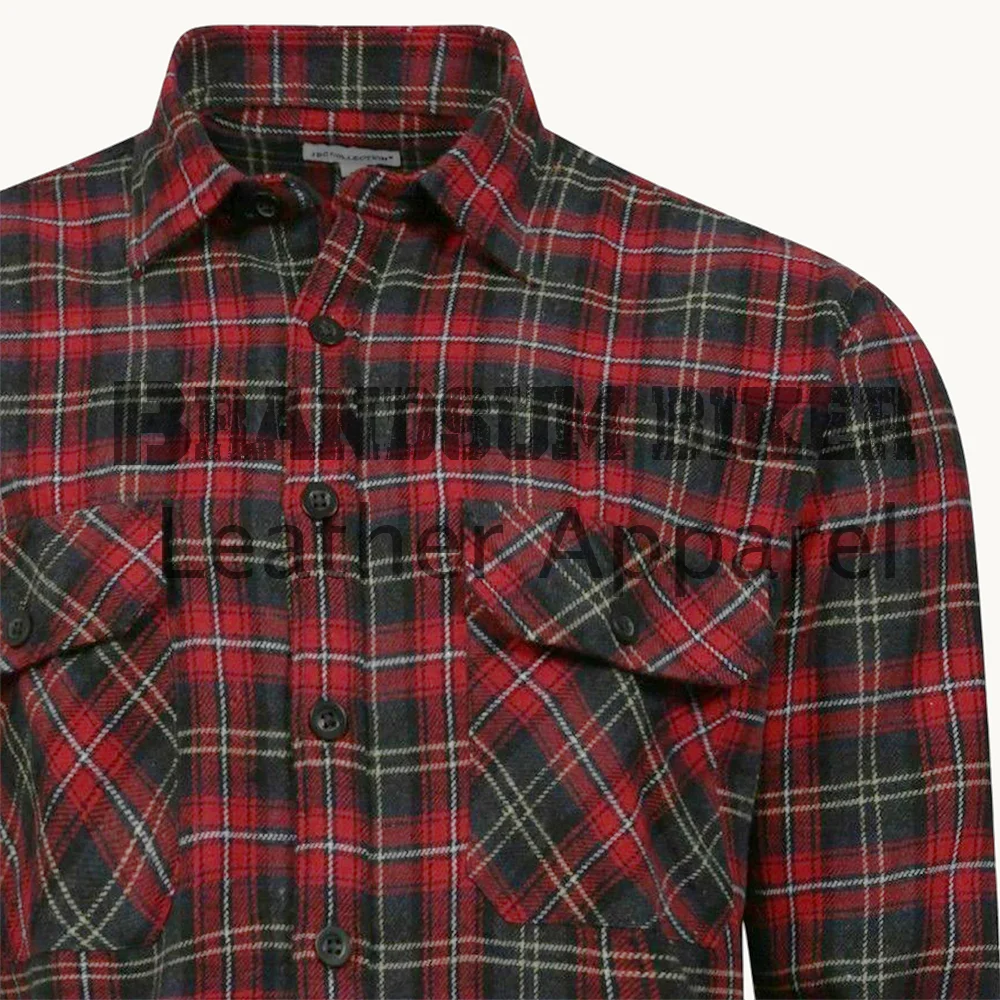 men’s red check shirtstylish casual & smart plaid shirt for everyday wear
