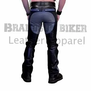 men punk kink leather pants edgy gothic rocker style slim fit trousers