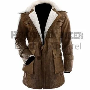 genuine cowhide brown trench coat men’s real leather long overcoat
