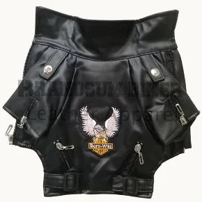 dog leather outfit stylish & durable pet jacket for dogs of all sizes
