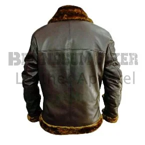 men’s green bomber jacket with brown fur stylish winter casual outerwear