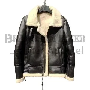 white leather bomber jacket with white fur luxury winter fashion for men