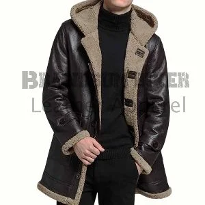 genuine cowhide brown trench coat men’s real leather long overcoat (copy)