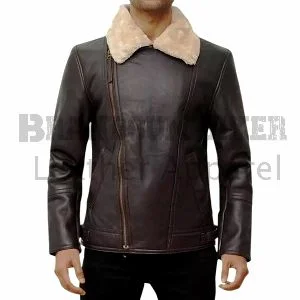 real leather swedish bomber winter jacket premium warm & stylish outerwear