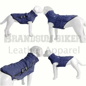 dog winter coat black leather jacket warm & stylish pet outerwear (copy)