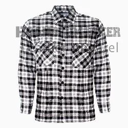 men’s black & white check shirt stylish plaid casual & smart shirt