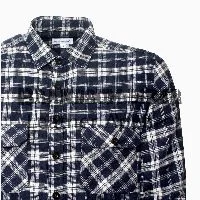 men’s grey & blue check shirt stylish casual & smart plaid shirt