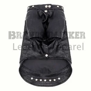 dog leather jacket winter outfit – stylish & warm pet outerwear for cold days