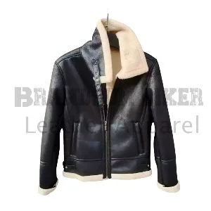 white leather bomber jacket with white fur luxury winter fashion for men