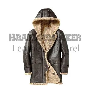 genuine cowhide brown trench coat men’s real leather long overcoat (copy)