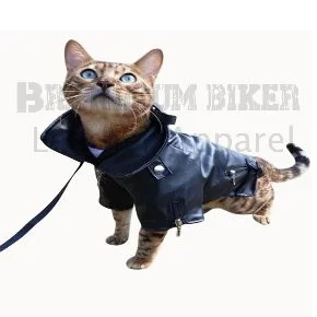 dog leather outfit stylish & durable pet jacket for dogs of all sizes