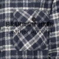 men’s grey & blue check shirt stylish casual & smart plaid shirt