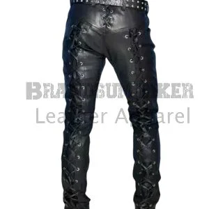 men hair on cowhide leather pant stylish genuine hair leather trousers (copy)