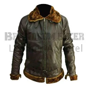 men’s green bomber jacket with brown fur stylish winter casual outerwear