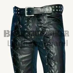 men hair on cowhide leather pant stylish genuine hair leather trousers (copy)