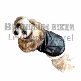 fur leather outfit for dogs warm & stylish pet coat for winter