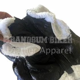 dog winter coat black leather jacket warm & stylish pet outerwear (copy)