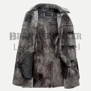 brown men trench coat classic leather winter overcoat for stylish warmth (copy)